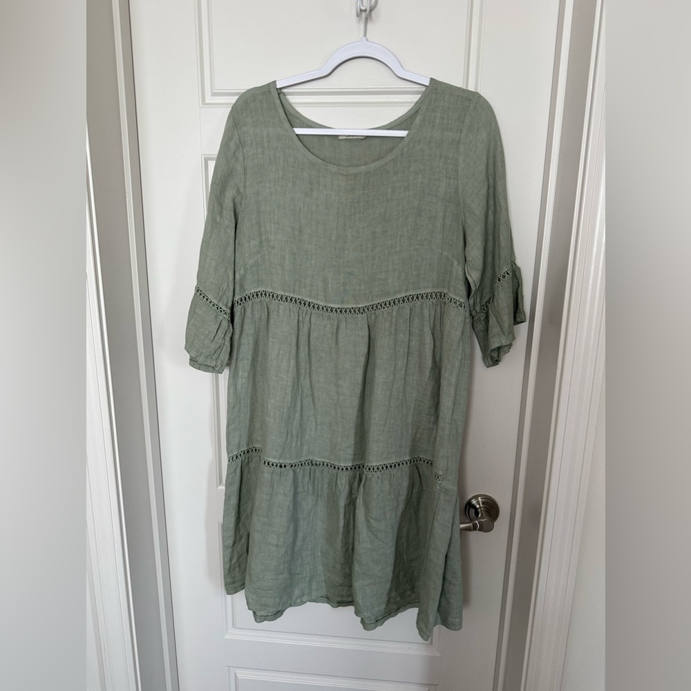 Sage Green Babydoll Dress